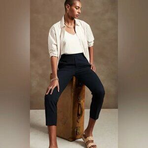 BANANA REPUBLIC Hayden Tapered Pant 739750 in Navy 12P PETITE